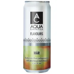 Aqua Carpatica băutură carbogazoasă Flavours cu aroma de măr, 0.33L