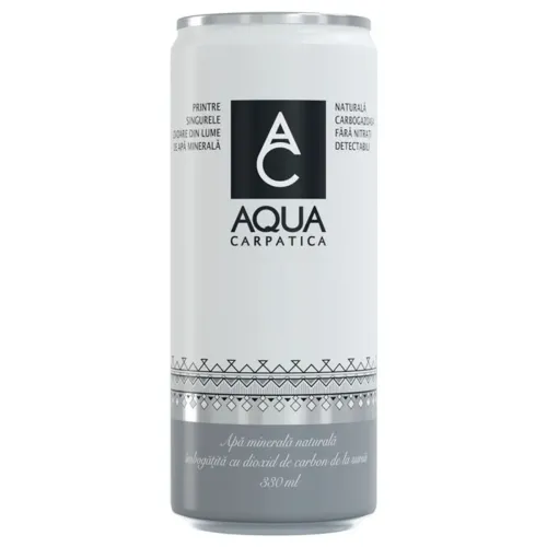 Aqua Carpatica Apă minerală carbogazoasă 330ml.