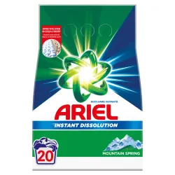 Ariel Detergent de rufe pudră automat Mountain Spring, 1.5kg, 20 spălări
