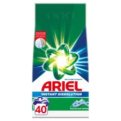 Ariel Detergent de rufe pudră automat Mountain Spring, 3kg, 40 spălări