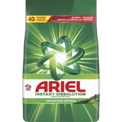 Ariel Detergent pudră automat Instant Dissolution Mountain Spring, 40 spălări, 2.6 kg