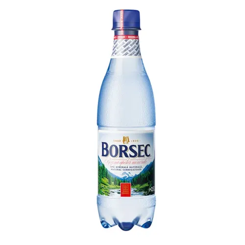 Borsec Apă minerală naturală carbogazoasă , 500ml.