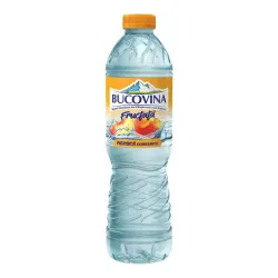 Bucovina apă plată aromatizată cu piersică, 1.5L