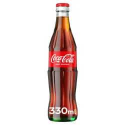 Coca Cola gust original băutură carbogazoasă , sticlă, 0.33L