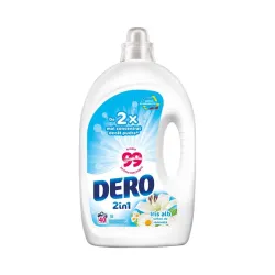 Dero 2in1 Gel Detergent lichid de rufe automat cu Iris alb , 40 de spălări, 2L