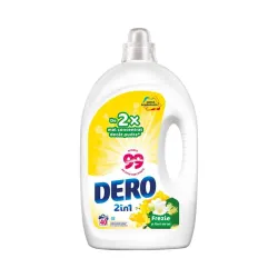 Dero 2in1 Gel Detergent lichid de rufe automat cu Frezie , 40 de spălări, 2L