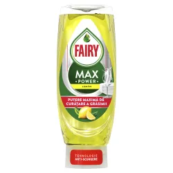 Fairy Detergent de vase MaxPower Lemon, 545 ml