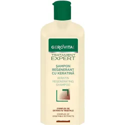 Gerovital Tratament Expert şampon Regenerant cu Keratină pentru păr deteriorat, 400ml