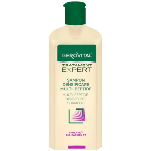 Gerovital Tratament Expert şampon cu Multi-Peptide pentru Densificarea părului subțire și slăbit,  400ml