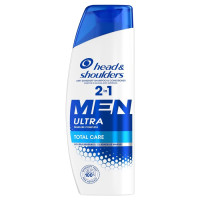 Head&Shoulders Şampon Men Ultra Total Care, 2in1 pentru părul şi scalpul bărbaților extrem de pretențiosi, 330 ml